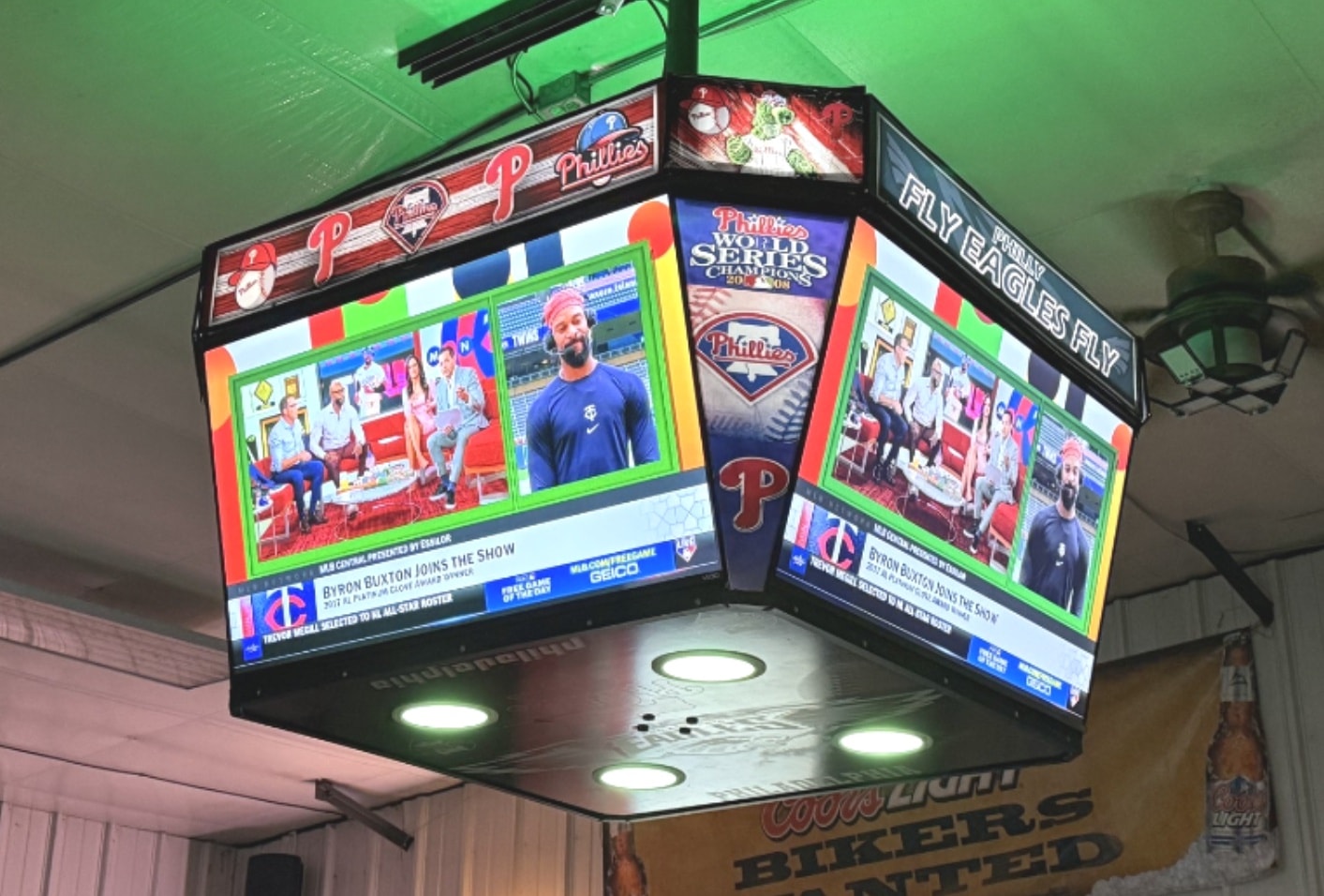 Commercial display installation example